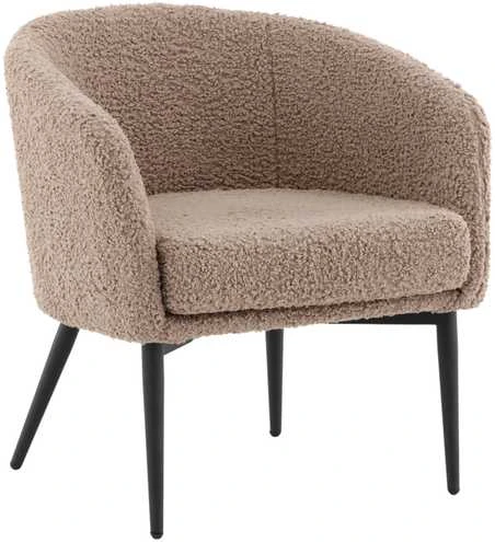 Fotelis Venture Design Vieno žmogaus sofa, purvinas, 64x70x83 cm, rudas