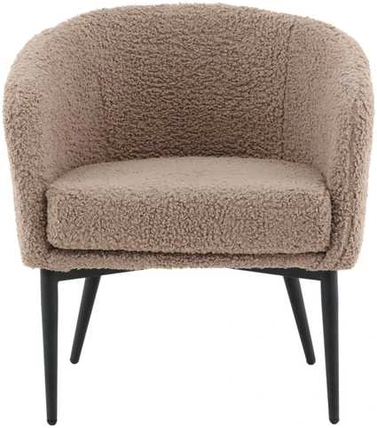 Fotelis Venture Design Vieno žmogaus sofa, purvinas, 64x70x83 cm, rudas