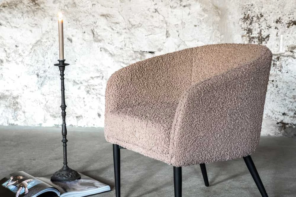 Fotelis Venture Design Vieno žmogaus sofa, purvinas, 64x70x83 cm, rudas