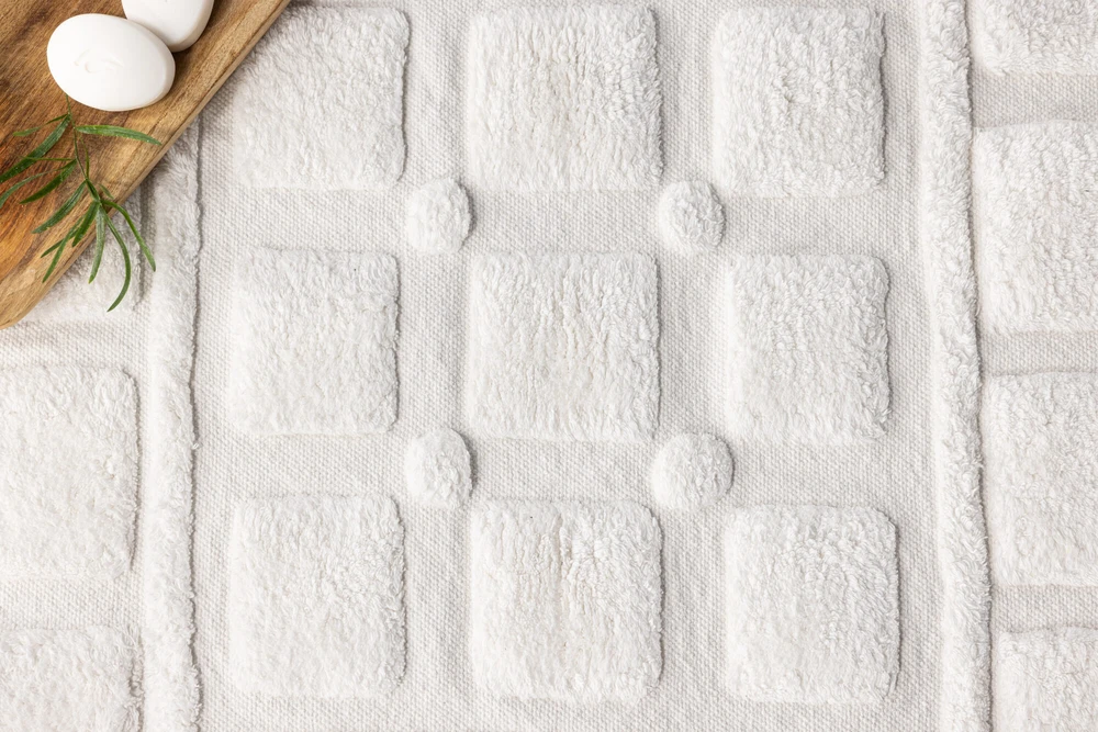 Venture Design Vonia Kilimas, Putte Medvilnės, 60x90 cm, Balta