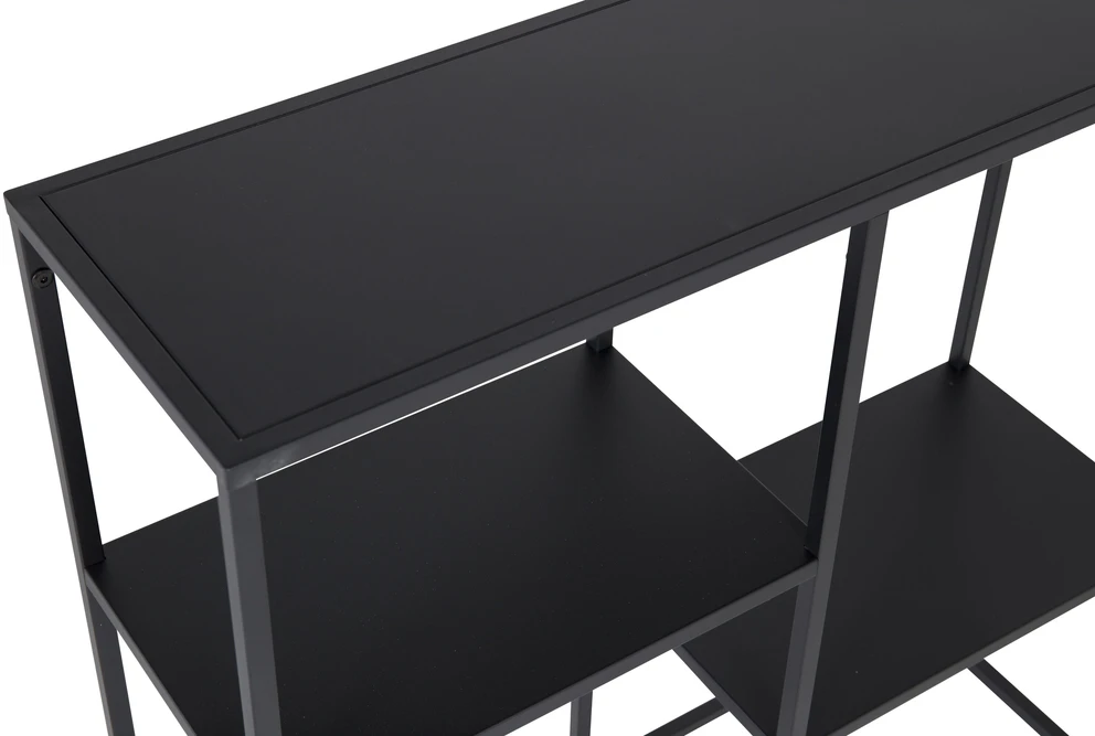 Venture Design Žema juoda plieninė knygų spinta Staal