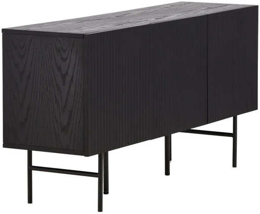 Venture Design Žemas spintelės saugojimas, Björkön, 150x75 cm, Juoda