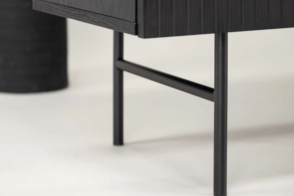 Venture Design Žemas spintelės saugojimas, Björkön, 150x75 cm, Juoda