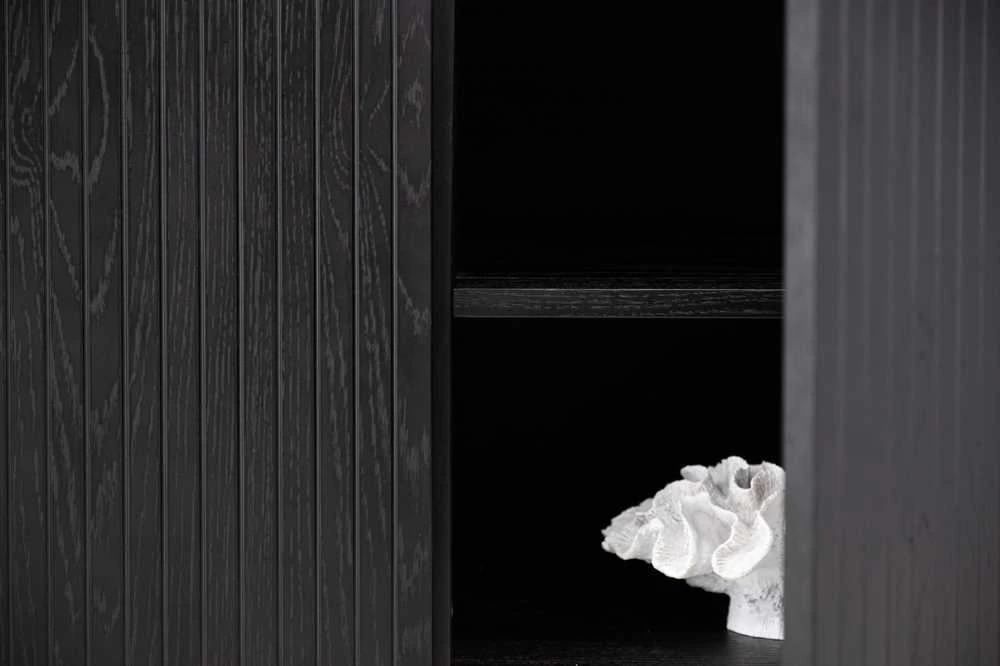 Venture Design Žemas spintelės saugojimas, Björkön, 150x75 cm, Juoda