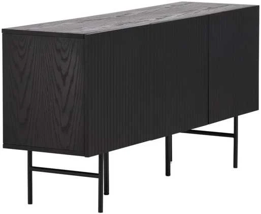 Venture Design Žemas spintelės saugojimas, Björkön, 150x75 cm, Juoda
