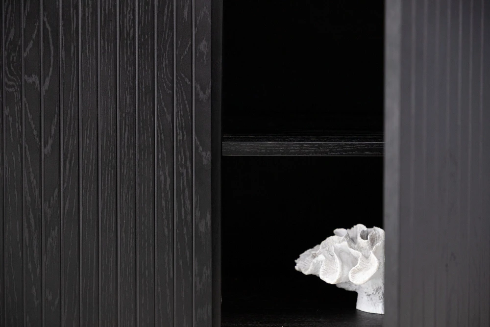 Venture Design Žemas spintelės saugojimas, Björkön, 150x75 cm, Juoda