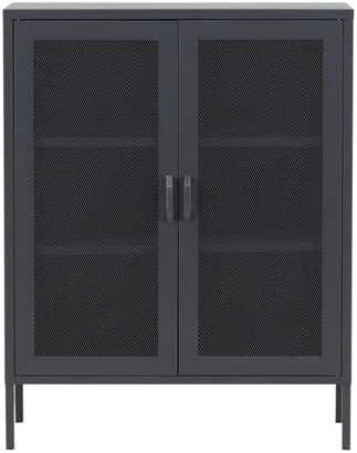 Venture Design Žemas spintelis, Misha, 80x101.5 cm, Pilka