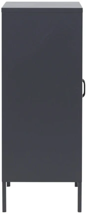 Venture Design Žemas spintelis, Misha, 80x101.5 cm, Pilka