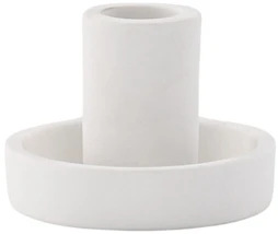 Venture Design Žvakidė „Ceco“, ø11 cm, Balta