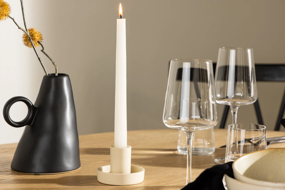 Venture Design Žvakidė, Ceco, W11xH6 cm, rusvai gelsvas