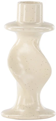 Venture Design Žvakidė, Garbė, D2xW6xH12 cm, kreminė