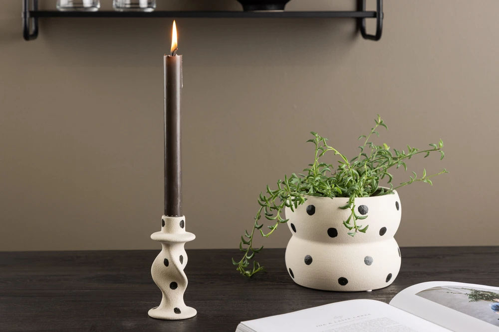 Venture Design Žvakidė, Garbė, D2xW6xH12 cm, Balta
