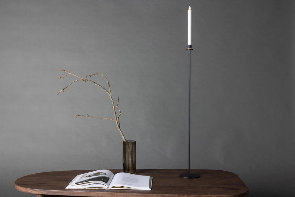 Venture Design Žvakidė, Högehall H102cm, 12x102 cm, Juoda