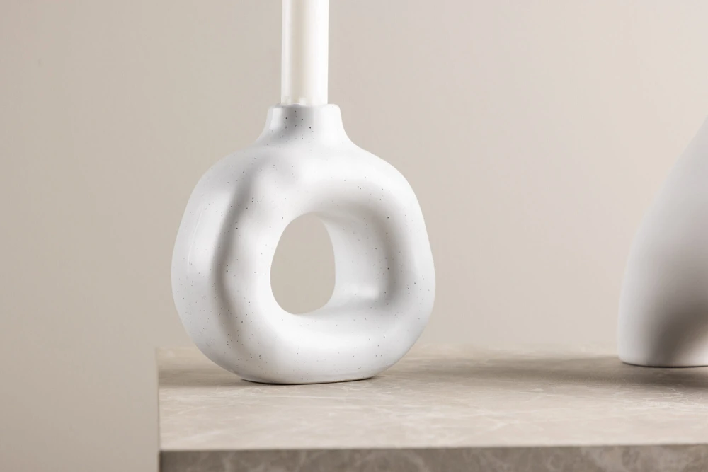 Venture Design Žvakidė, Judi, 13x6x13 cm, Balta