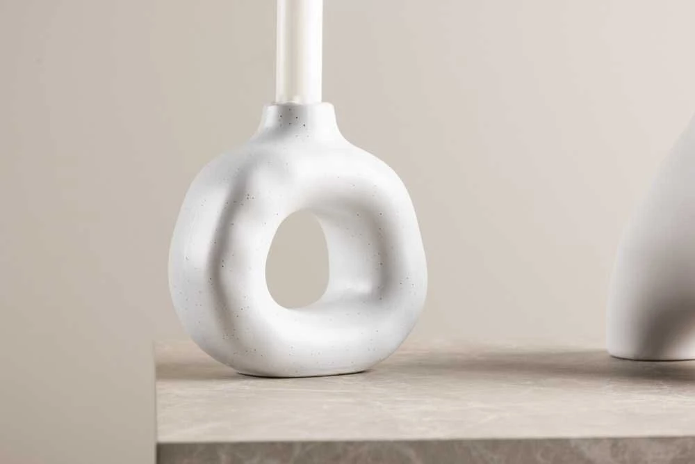 Venture Design Žvakidė, Judi, 13x6x13 cm, Balta