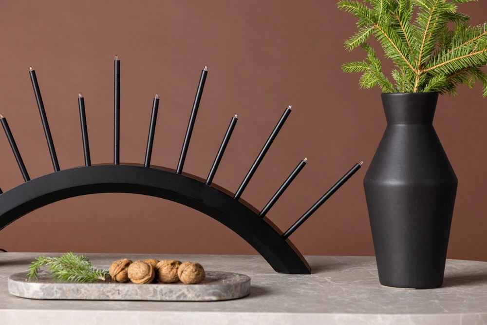 Venture Design Žvakidė, Kettilsås, 30x55 cm, Juoda