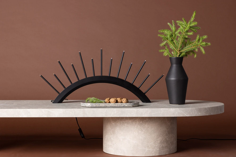 Venture Design Žvakidė, Kettilsås, 30x55 cm, Juoda