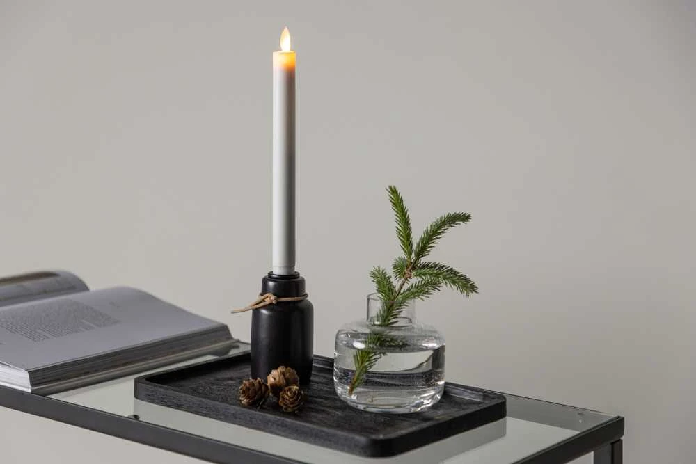 Venture Design Žvakidė, Ulricehamn, 28x6 cm, Juoda