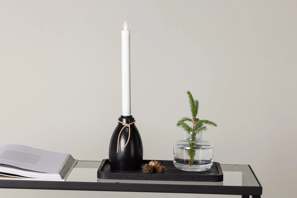 Venture Design Žvakidė, Ulricehamn, 9x31 cm, Juoda
