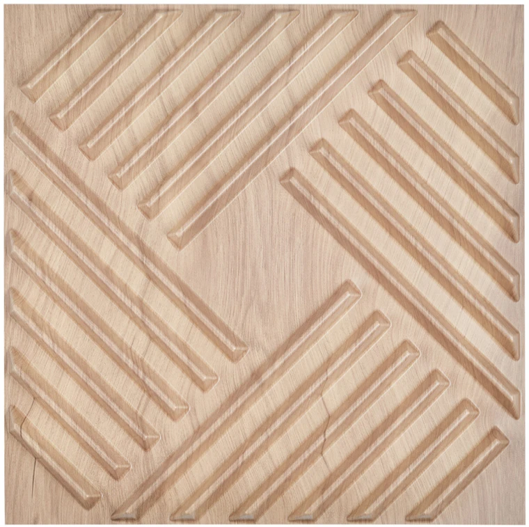 VEVOR 3D sienų plokštės 12-vnt 50x50 cm PVC