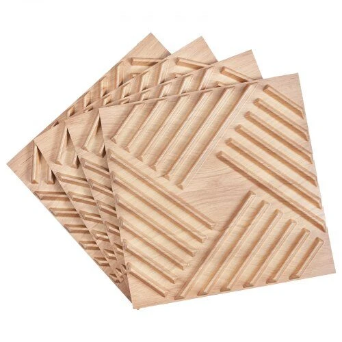 VEVOR 3D sienų plokštės 12-vnt 50x50 cm PVC