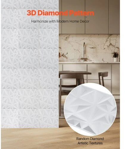 VEVOR 3D sienų plokštės 33 vnt. 32 m² danga