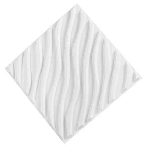 VEVOR 3D sienų plokštės 12 vnt. baltos PVC