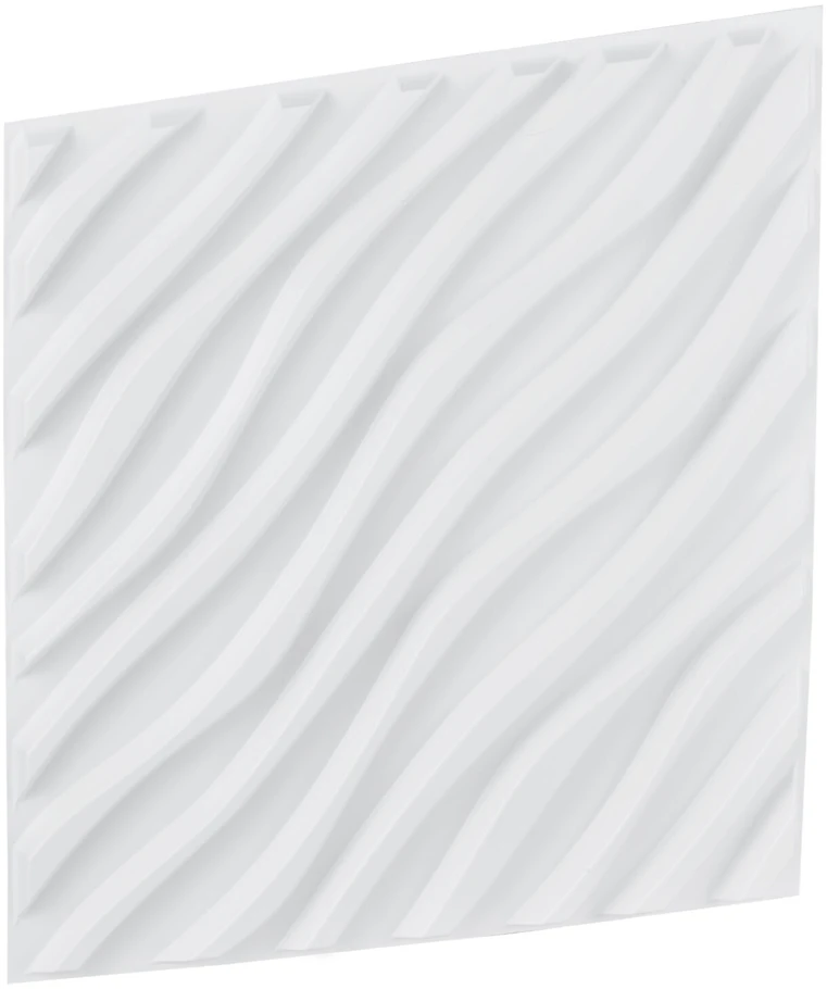 VEVOR 3D sienų plokštės 12 vnt. baltos PVC