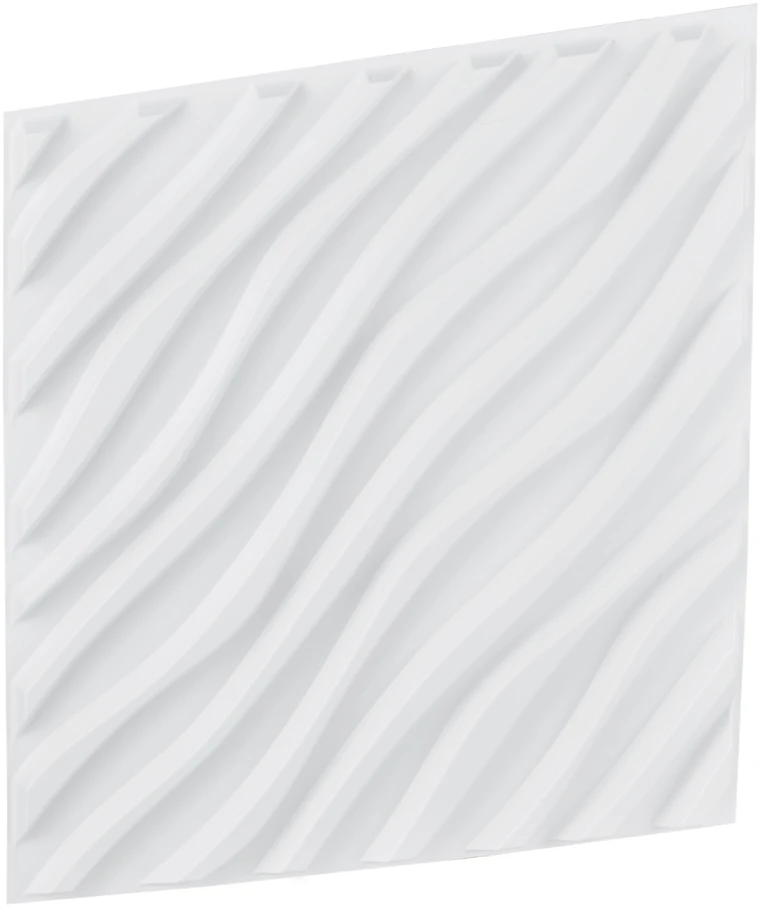 VEVOR 3D sienų plokštės 12 vnt. baltos PVC