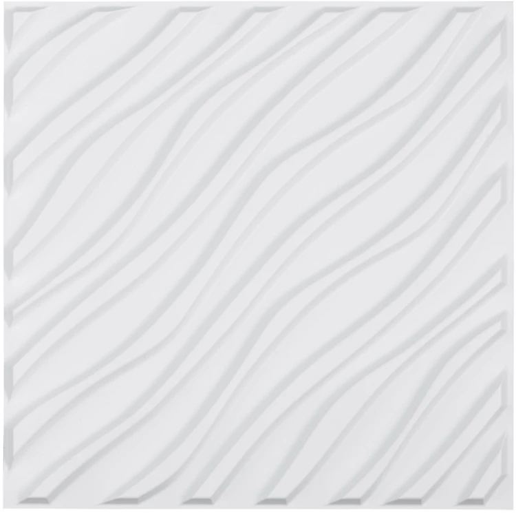 VEVOR 3D sienų plokštės 12 vnt. baltos PVC