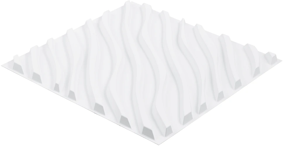 VEVOR 3D sienų plokštės 12 vnt. baltos PVC