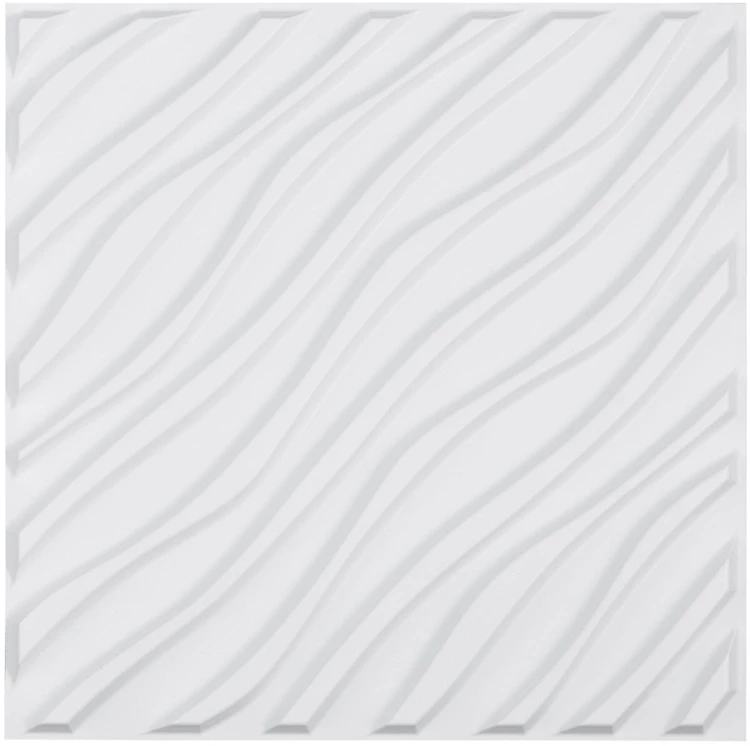 VEVOR 3D sienų plokštės 12 vnt. baltos PVC