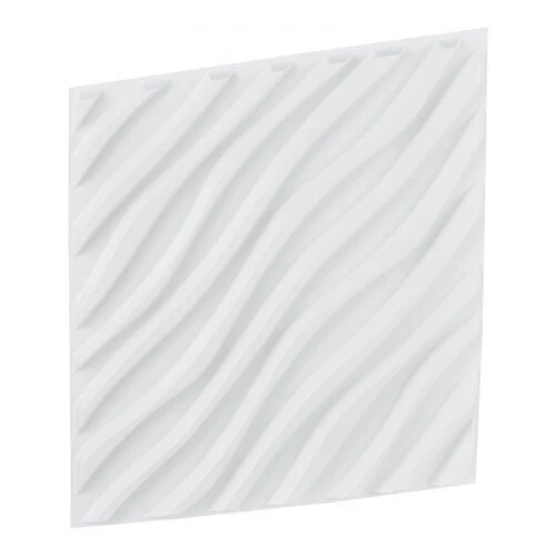 VEVOR 3D sienų plokštės 12 vnt. baltos PVC