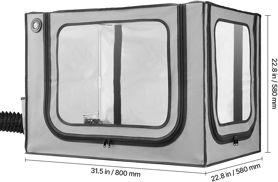 VEVOR 3D spausdintuvo dėklas su ventiliacija