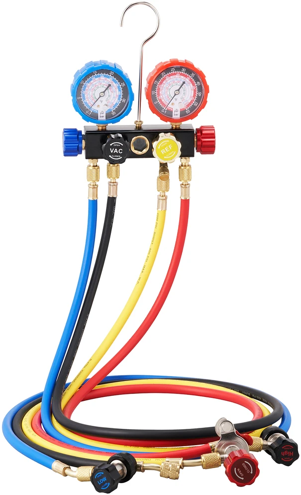 VEVOR 4 kanalų AC matuoklis R134A R22 R12 R410A