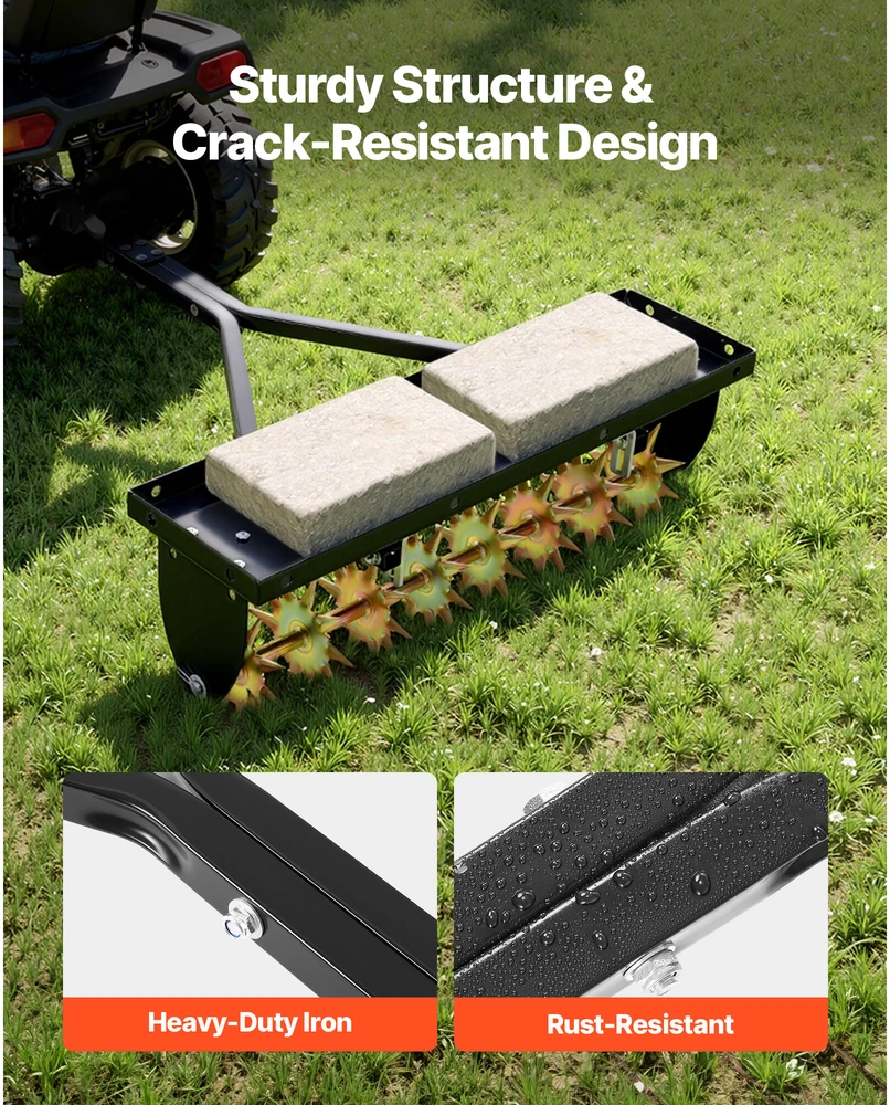 VEVOR 31 cm kištukinis aeratorius traktoriams