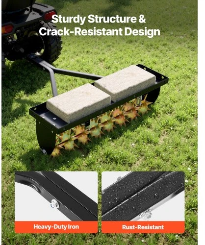 Vevor 31 cm kištukinis aeratorius traktoriams