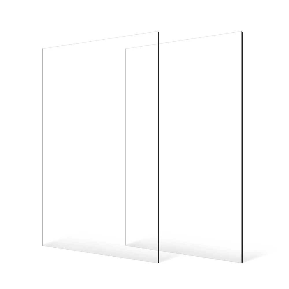 VEVOR 2 vnt. plexiglaso akrilo lakštai 61x122 cm, 3 mm storio