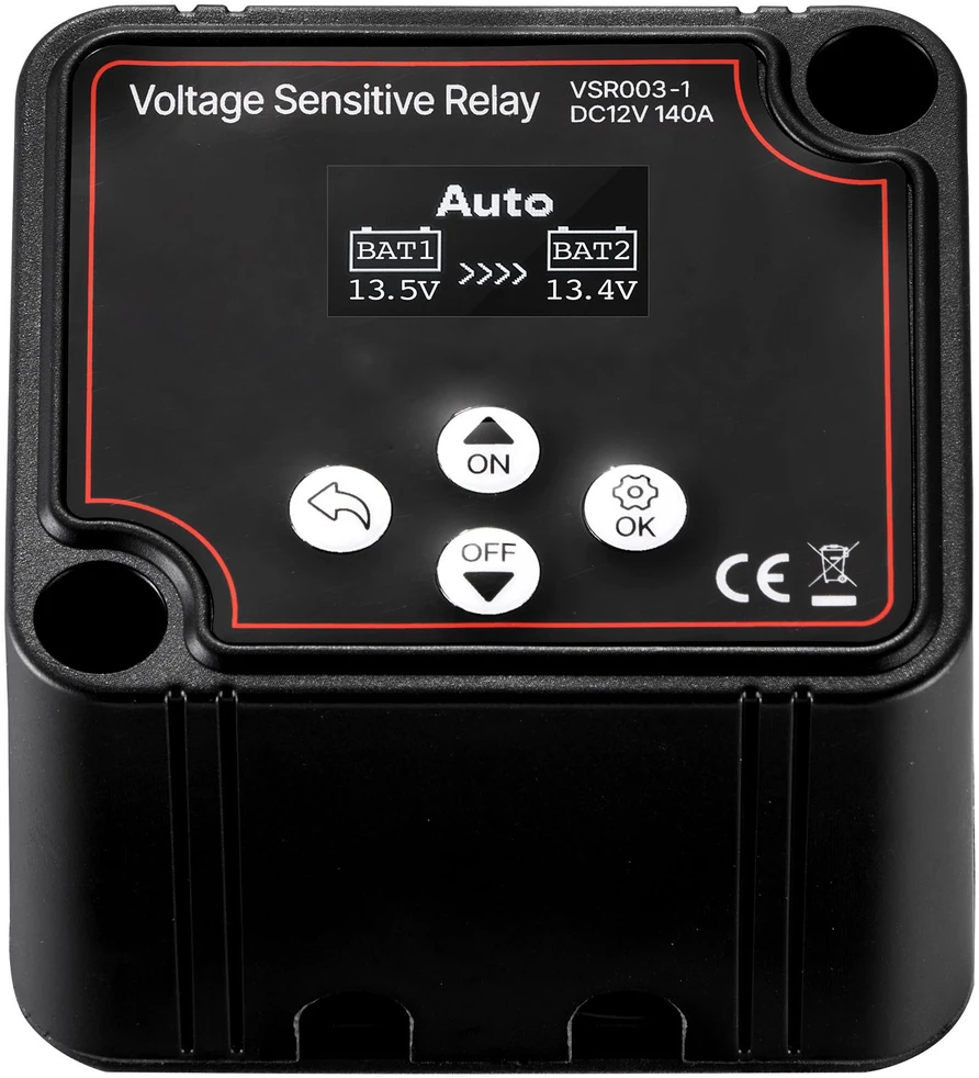 VEVOR 12V 140A dvigubas akumuliatorių izoliatorius UTV, ATV