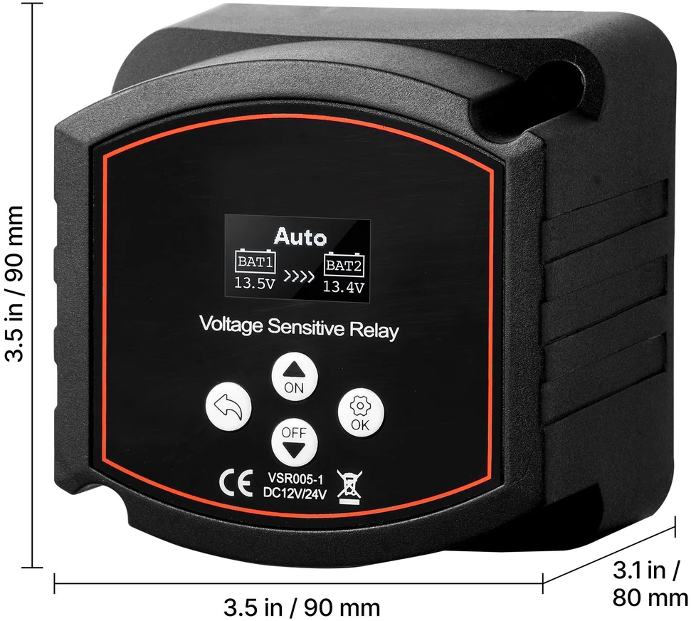 VEVOR Dvigubas akumuliatoriaus izoliatoriaus rinkinys 12V