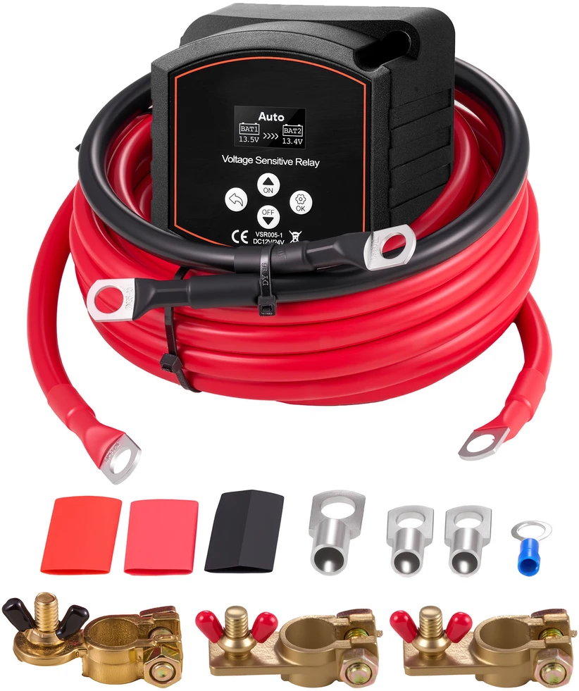 VEVOR Dvigubas akumuliatoriaus izoliatoriaus rinkinys 12V