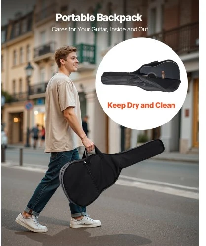 VEVOR Drednoto akustinė gitara 104 cm rinkinys