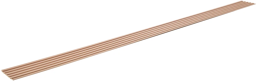 VEVOR Medinės akustinės sieninės plokštės, 8 vnt., 245x16 cm