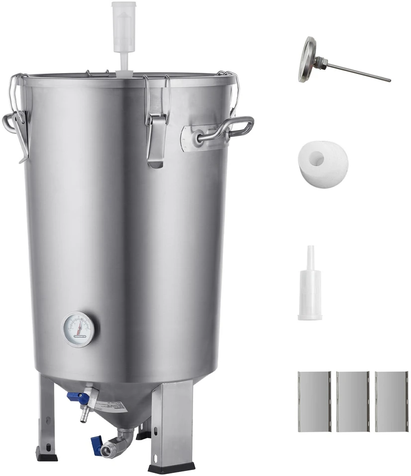 VEVOR Nerūdijančio plieno 30L alaus fermentatorius
