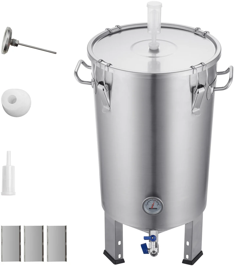 VEVOR Nerūdijančio plieno 30L alaus fermentatorius
