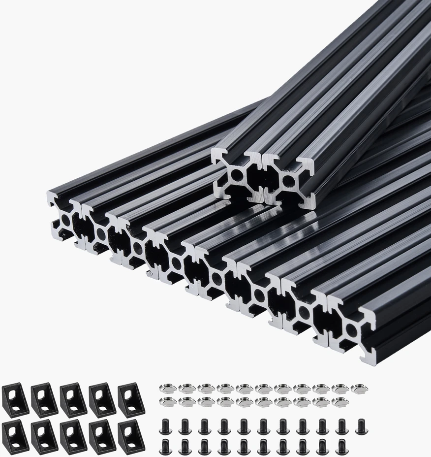 VEVOR 10 vnt. 1000 mm T formos aliuminio bėgelis