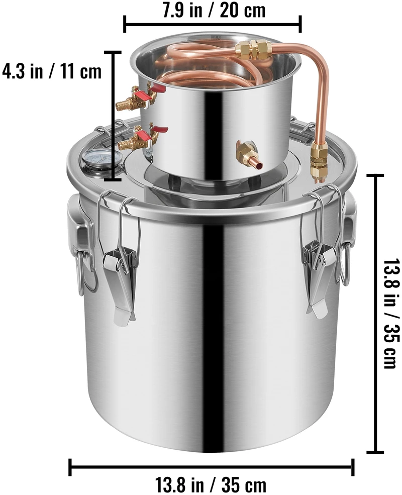 VEVOR 8,5 gal namų alaus virimo aparatas iš nerūdijančio plieno