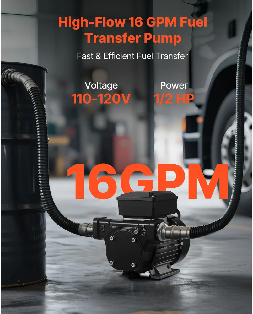 VEVOR Alyvos pernešimo siurblys 230V, 60 L/min