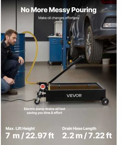 VEVOR Žemo profilio alyvos išleidimo talpa 56.8 L
