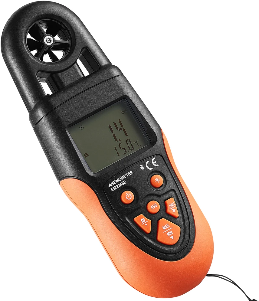 VEVOR Bluetooth nešiojamas anemometras įranga HVAC